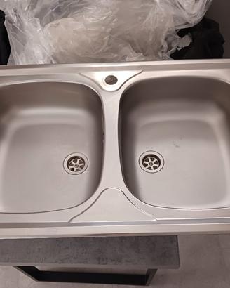 lavandino in doppia vasca 