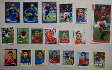 Figurine totti del piero calciatori panini scelta