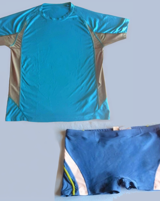 T-SHIRT Traspirante SPORT + COSTUME da Bagno UOMO