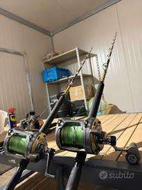 Canna e mulinello da pesca“ drifting “ SHIMANO