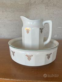 Set catino brocca Società Ceramica Italiana