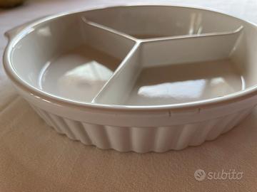 Piatto in ceramica bianca per antipasto