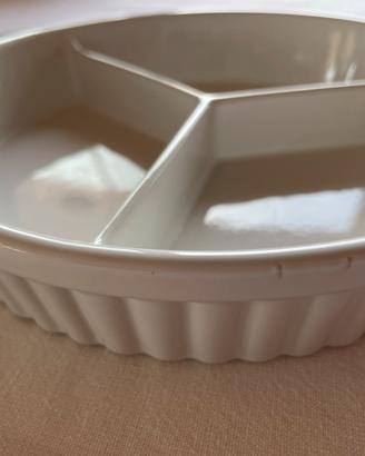 Piatto in ceramica bianca per antipasto