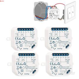 LoraTap Interruttore Tapparelle WiFi, 4pz Modulo C