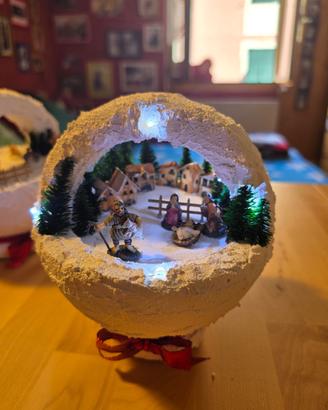Presepe e Paesi Natalizi Artigianali in Palla
