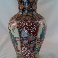 Antico grande vaso porcellana giapponese satsuma