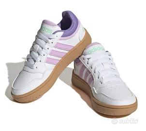 ADIDAS HOOPS 3.0 sneakers bianche rosa