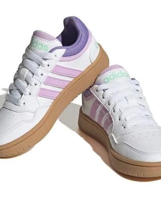ADIDAS HOOPS 3.0 sneakers bianche rosa