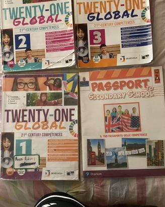 LOTTO 3 LIBRI INGLESE MEDIE "TWENTY-ONE GLOBAL"