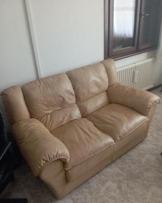 DIVANO IN PELLE DA 1.65 MT PELLE