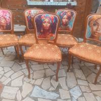 cinque sedie chippendale (prezzo per singola)