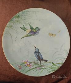 Piatto in porcellana dipinto a mano 