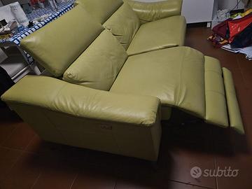 Sofà divano in pelle 2 posti