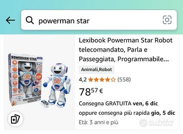 Lexibook POWERMAN STAR Robot educativo interattivo