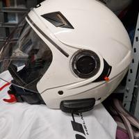 casco jet HYPE per moto /scooter bianco 
