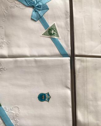 Lenzuolo puro lino ricamo a mano sfilato siciliano