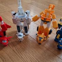 Set 4 Super Wings trasformabili