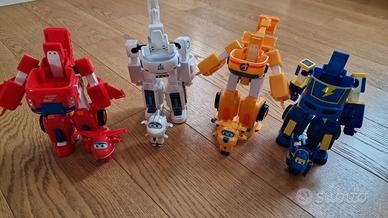 Set 4 Super Wings trasformabili