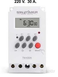 Timer temporizzatore giornaliero settimanale 30 A.