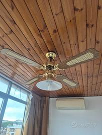 Lampada da soffitto con pale di ventilazione