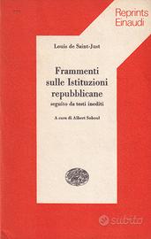 LOUIS DE SAINT-JUST Frammenti