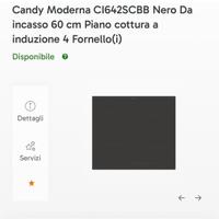 Piano ad induzione Candy