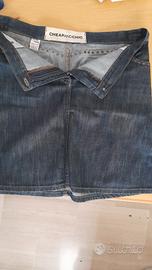 gonna jeans moschino