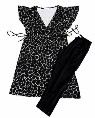 Completo Abito+leggings capri 