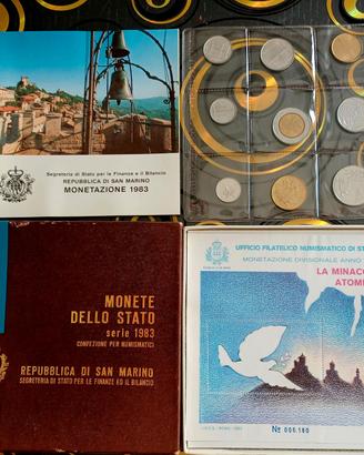 serie divisionale senza argento san marino 1983