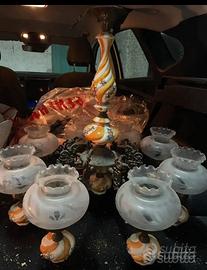 Lampadario vintage 8 lampade