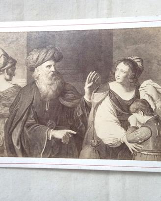 Carte de visite Alinari Ripudio di Agar Guercino 