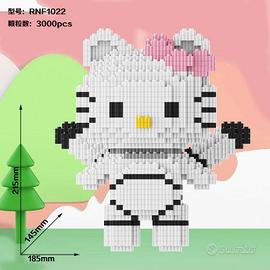 RN1022 Puzzle 3d Simil Lego Hello Kitty 