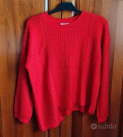 Maglia invernale rossa donna ragazza L/XL