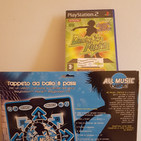 Tappeto ballo 8passi all music dance+gioco PS2