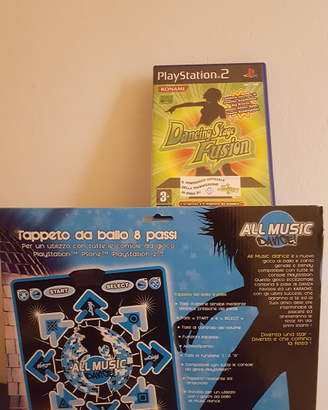 Tappeto ballo 8passi all music dance+gioco PS2