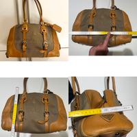 Borsa Prada pelle e tessuto