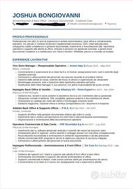 Impiegato/operaio/responsabile/vendita