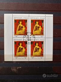 Francobolli Ciad/ Tchad 1970 Natale 3 fogl. usati