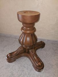 Piedistallo Centrale per Tavolo in Legno Massiccio