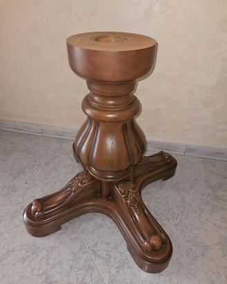 Piedistallo Centrale per Tavolo in Legno Massiccio