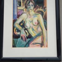 Cartolina opera di Edvard Munch incorniciata 