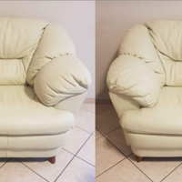 Coppia poltrone vera pelle