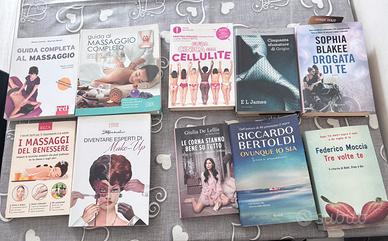 Lotto 10 libri benessere, massaggi, e romanzi