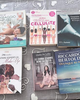 Lotto 10 libri benessere, massaggi, e romanzi
