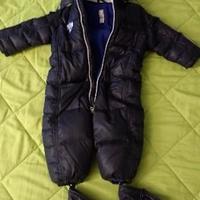 Tuta CHICCO da neve 100%piumino tg 15mesi/80cm