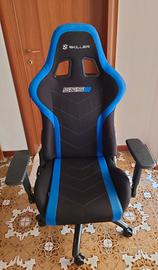 SEDIA da GAMING in TESSUTO TRASPIRANTE SKILLER SGS