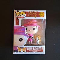 Funko pop Queen Elizabeth II con corgi