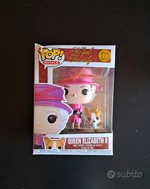Funko pop Queen Elizabeth II con corgi