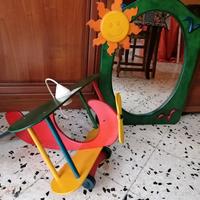 lampadario e specchio per stanzetta da bambini 