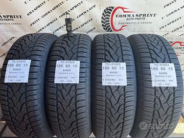 4 PNEUMATICI 195/65 R15 BARUM 4 STAGIONI SEMINUOVE